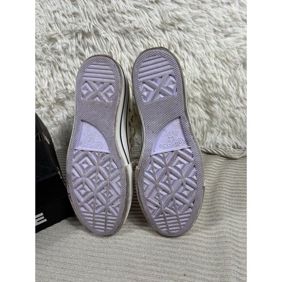 Converse Chuck Taylor All Star Lift Shoes Womens Size 7 Egret Star Print Hi Top - Picture 3 of 11